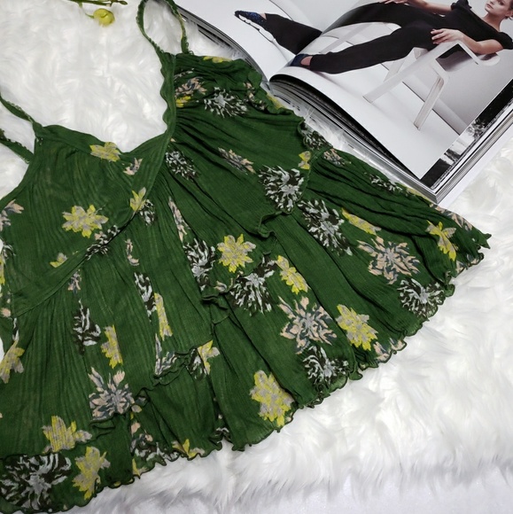 Free People | Top Green  | L |  sleeveless - Picture 2 of 6